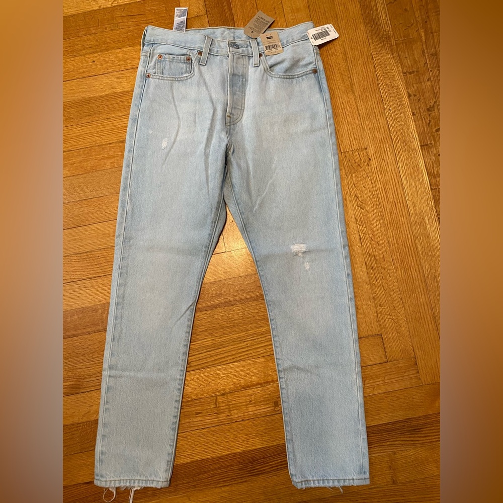 Levi's Women's Light Wash 501 Skinny Jeans